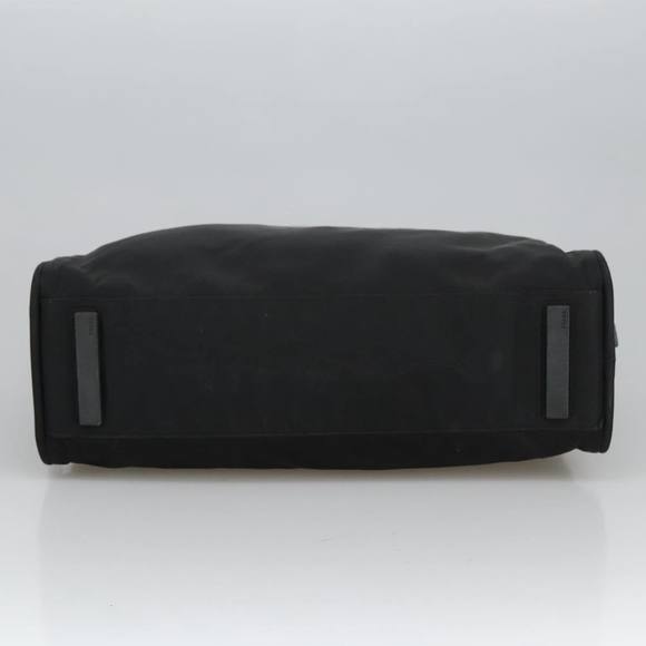 PRADA Hand Bag Nylon Black Gold Auth 101157 - Picture 5 of 16